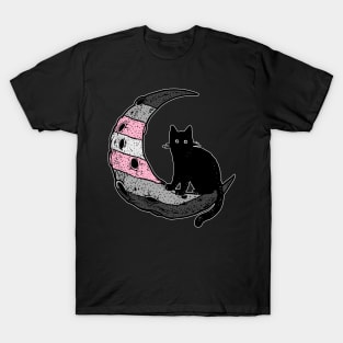 Demigirl Cat Moon T-Shirt